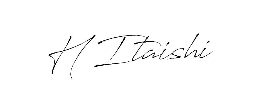 Create a beautiful signature design for name H Itaishi. With this signature (Antro_Vectra) fonts, you can make a handwritten signature for free. H Itaishi signature style 6 images and pictures png