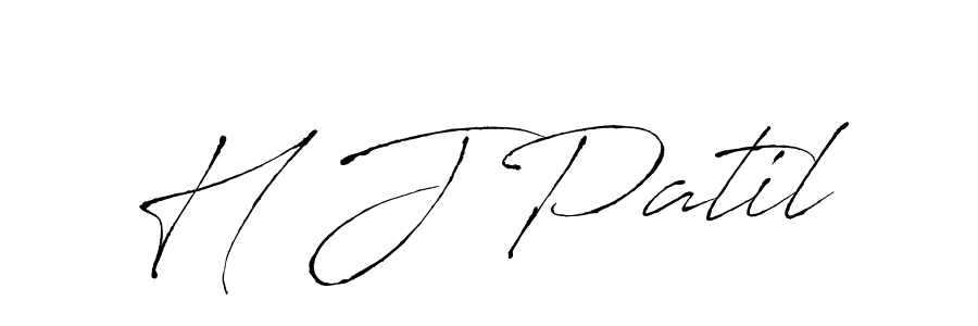 The best way (Antro_Vectra) to make a short signature is to pick only two or three words in your name. The name H J Patil include a total of six letters. For converting this name. H J Patil signature style 6 images and pictures png