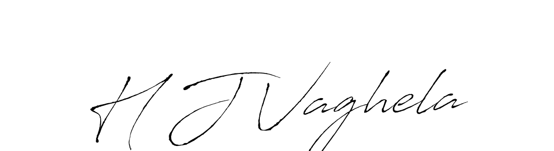 You should practise on your own different ways (Antro_Vectra) to write your name (H J Vaghela) in signature. don't let someone else do it for you. H J Vaghela signature style 6 images and pictures png