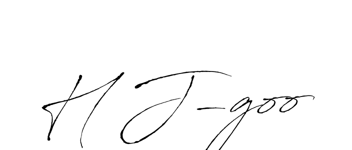 Create a beautiful signature design for name H J-goo. With this signature (Antro_Vectra) fonts, you can make a handwritten signature for free. H J-goo signature style 6 images and pictures png