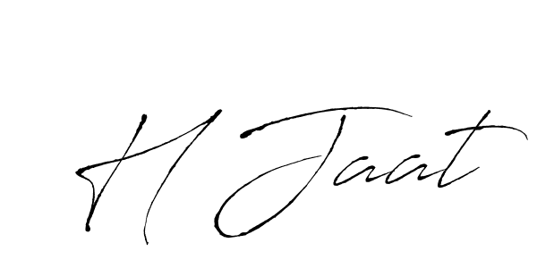 Make a beautiful signature design for name H Jaat. With this signature (Antro_Vectra) style, you can create a handwritten signature for free. H Jaat signature style 6 images and pictures png