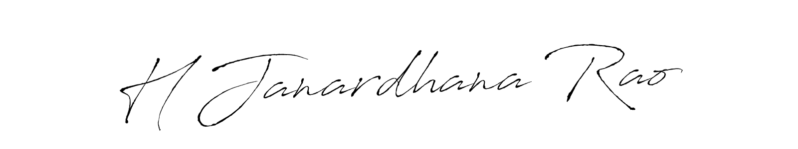 How to make H Janardhana Rao signature? Antro_Vectra is a professional autograph style. Create handwritten signature for H Janardhana Rao name. H Janardhana Rao signature style 6 images and pictures png
