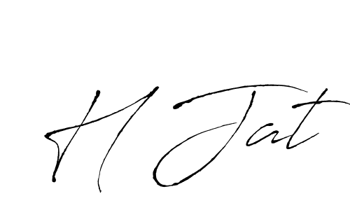 Also You can easily find your signature by using the search form. We will create H Jat name handwritten signature images for you free of cost using Antro_Vectra sign style. H Jat signature style 6 images and pictures png