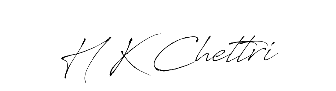 Make a beautiful signature design for name H K Chettri. With this signature (Antro_Vectra) style, you can create a handwritten signature for free. H K Chettri signature style 6 images and pictures png