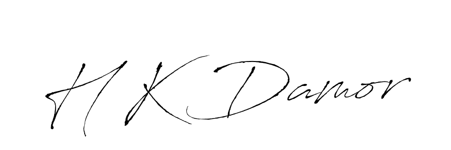 Also You can easily find your signature by using the search form. We will create H K Damor name handwritten signature images for you free of cost using Antro_Vectra sign style. H K Damor signature style 6 images and pictures png