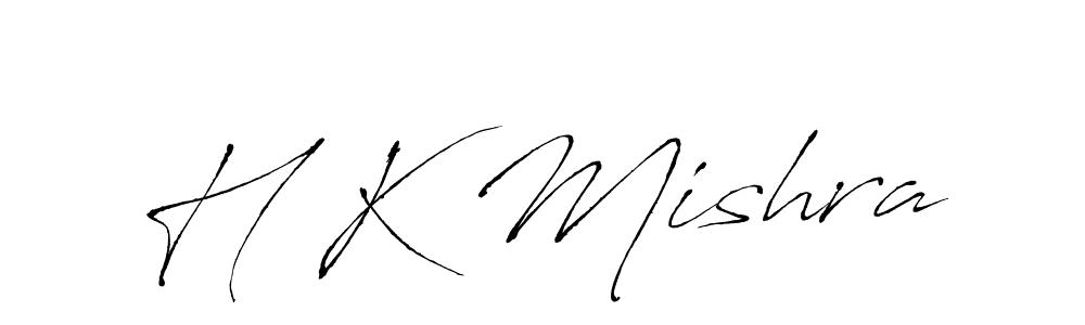 Use a signature maker to create a handwritten signature online. With this signature software, you can design (Antro_Vectra) your own signature for name H K Mishra. H K Mishra signature style 6 images and pictures png