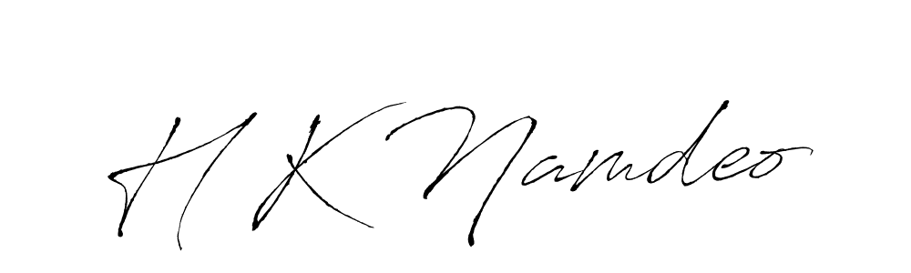 Also You can easily find your signature by using the search form. We will create H K Namdeo name handwritten signature images for you free of cost using Antro_Vectra sign style. H K Namdeo signature style 6 images and pictures png