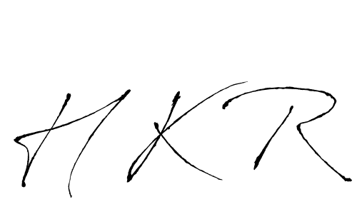 How to Draw H K R signature style? Antro_Vectra is a latest design signature styles for name H K R. H K R signature style 6 images and pictures png