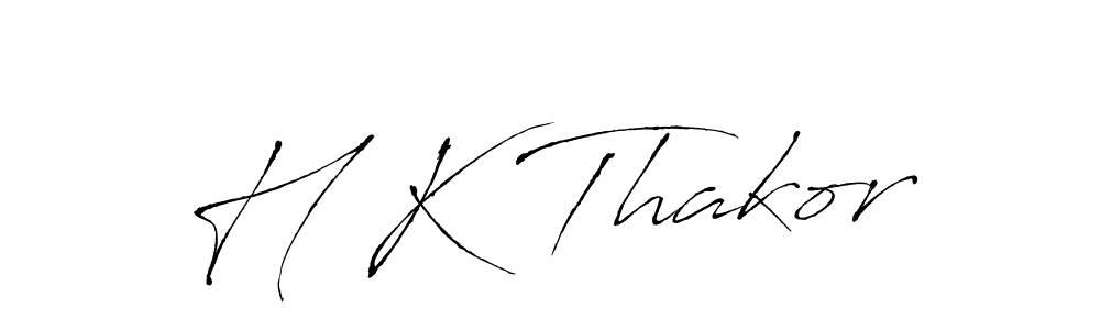 Similarly Antro_Vectra is the best handwritten signature design. Signature creator online .You can use it as an online autograph creator for name H K Thakor. H K Thakor signature style 6 images and pictures png