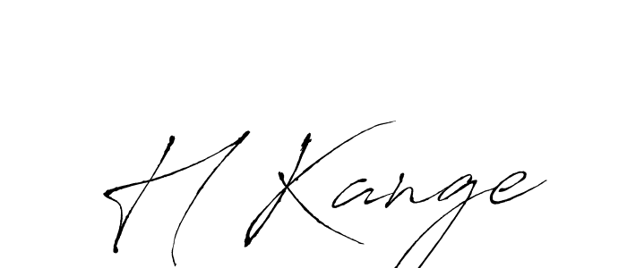 if you are searching for the best signature style for your name H Kange. so please give up your signature search. here we have designed multiple signature styles  using Antro_Vectra. H Kange signature style 6 images and pictures png