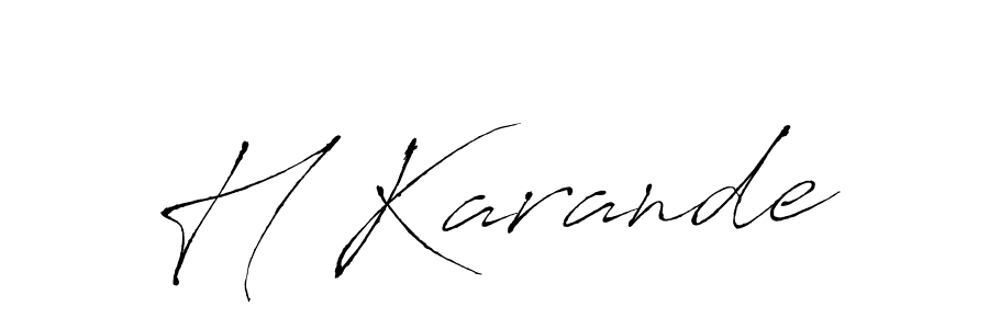 Here are the top 10 professional signature styles for the name H Karande. These are the best autograph styles you can use for your name. H Karande signature style 6 images and pictures png