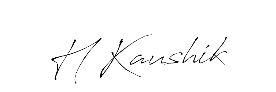 How to make H Kaushik signature? Antro_Vectra is a professional autograph style. Create handwritten signature for H Kaushik name. H Kaushik signature style 6 images and pictures png