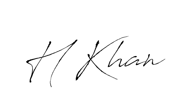 It looks lik you need a new signature style for name H Khan. Design unique handwritten (Antro_Vectra) signature with our free signature maker in just a few clicks. H Khan signature style 6 images and pictures png