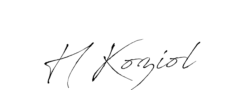 Make a short H Koziol signature style. Manage your documents anywhere anytime using Antro_Vectra. Create and add eSignatures, submit forms, share and send files easily. H Koziol signature style 6 images and pictures png