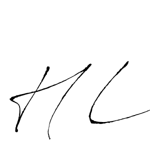 Best and Professional Signature Style for H L. Antro_Vectra Best Signature Style Collection. H L signature style 6 images and pictures png