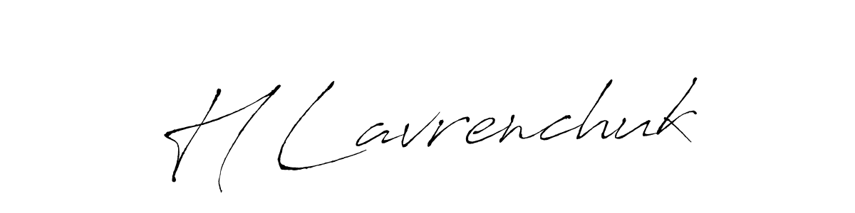 You should practise on your own different ways (Antro_Vectra) to write your name (H Lavrenchuk) in signature. don't let someone else do it for you. H Lavrenchuk signature style 6 images and pictures png