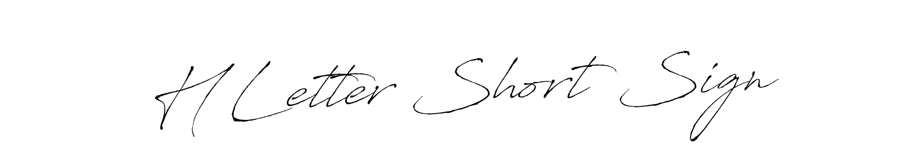 How to make H Letter Short Sign signature? Antro_Vectra is a professional autograph style. Create handwritten signature for H Letter Short Sign name. H Letter Short Sign signature style 6 images and pictures png