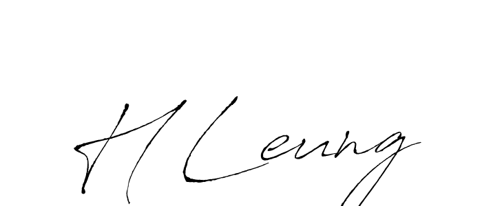 The best way (Antro_Vectra) to make a short signature is to pick only two or three words in your name. The name H Leung include a total of six letters. For converting this name. H Leung signature style 6 images and pictures png