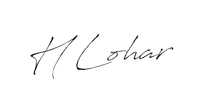 How to Draw H Lohar signature style? Antro_Vectra is a latest design signature styles for name H Lohar. H Lohar signature style 6 images and pictures png