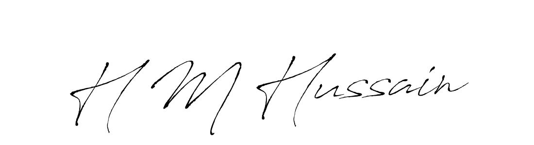 How to make H M Hussain name signature. Use Antro_Vectra style for creating short signs online. This is the latest handwritten sign. H M Hussain signature style 6 images and pictures png