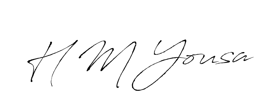 Make a beautiful signature design for name H M Yousa. Use this online signature maker to create a handwritten signature for free. H M Yousa signature style 6 images and pictures png