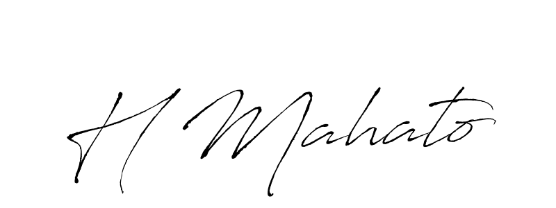 Similarly Antro_Vectra is the best handwritten signature design. Signature creator online .You can use it as an online autograph creator for name H Mahato. H Mahato signature style 6 images and pictures png
