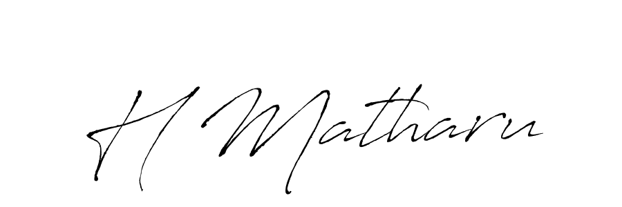 The best way (Antro_Vectra) to make a short signature is to pick only two or three words in your name. The name H Matharu include a total of six letters. For converting this name. H Matharu signature style 6 images and pictures png