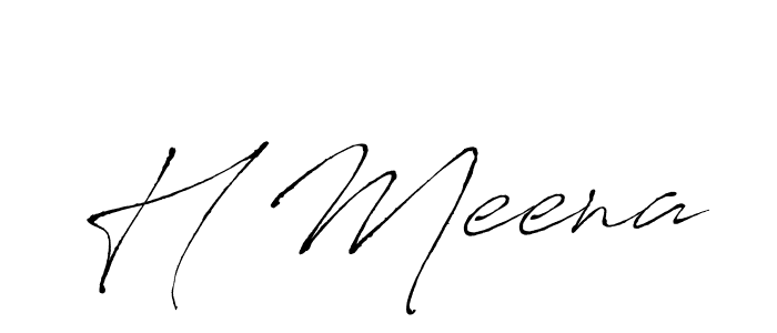 Once you've used our free online signature maker to create your best signature Antro_Vectra style, it's time to enjoy all of the benefits that H Meena name signing documents. H Meena signature style 6 images and pictures png