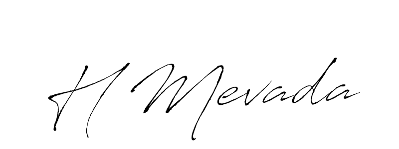 Make a beautiful signature design for name H Mevada. Use this online signature maker to create a handwritten signature for free. H Mevada signature style 6 images and pictures png
