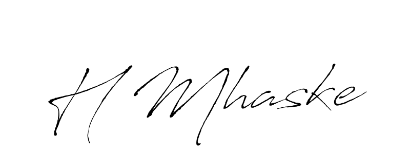 Make a beautiful signature design for name H Mhaske. Use this online signature maker to create a handwritten signature for free. H Mhaske signature style 6 images and pictures png