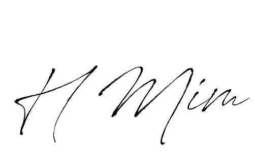 Antro_Vectra is a professional signature style that is perfect for those who want to add a touch of class to their signature. It is also a great choice for those who want to make their signature more unique. Get H Mim name to fancy signature for free. H Mim signature style 6 images and pictures png