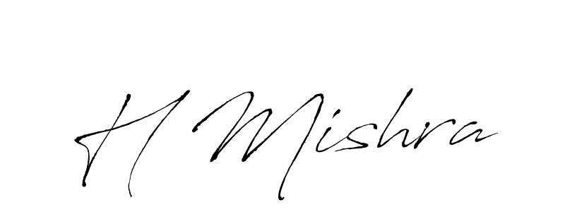 Make a beautiful signature design for name H Mishra. Use this online signature maker to create a handwritten signature for free. H Mishra signature style 6 images and pictures png