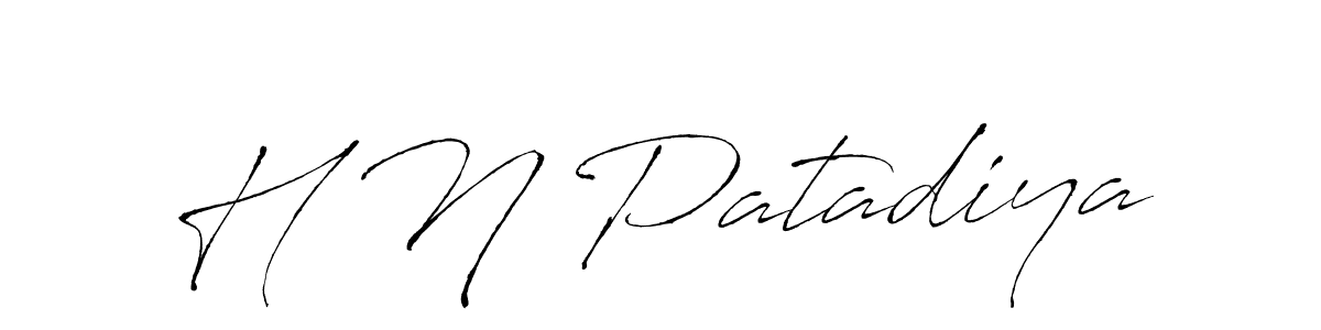 Also we have H N Patadiya name is the best signature style. Create professional handwritten signature collection using Antro_Vectra autograph style. H N Patadiya signature style 6 images and pictures png