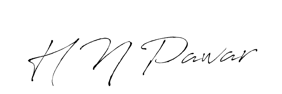 How to make H N Pawar signature? Antro_Vectra is a professional autograph style. Create handwritten signature for H N Pawar name. H N Pawar signature style 6 images and pictures png