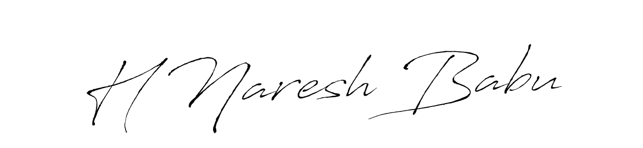 You can use this online signature creator to create a handwritten signature for the name H Naresh Babu. This is the best online autograph maker. H Naresh Babu signature style 6 images and pictures png