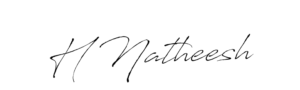 Also we have H Natheesh name is the best signature style. Create professional handwritten signature collection using Antro_Vectra autograph style. H Natheesh signature style 6 images and pictures png