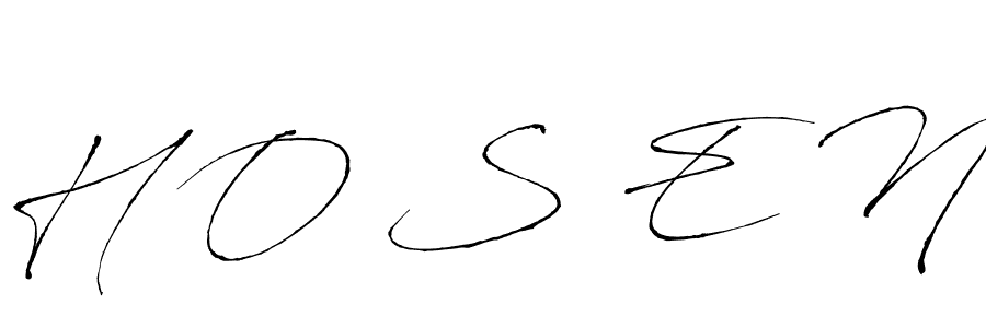 This is the best signature style for the H O S E N name. Also you like these signature font (Antro_Vectra). Mix name signature. H O S E N signature style 6 images and pictures png
