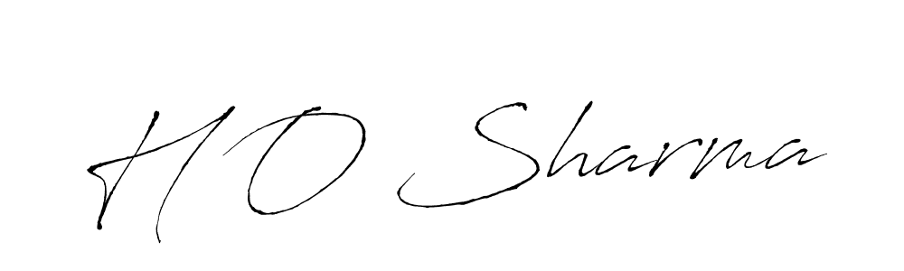 How to make H O Sharma signature? Antro_Vectra is a professional autograph style. Create handwritten signature for H O Sharma name. H O Sharma signature style 6 images and pictures png