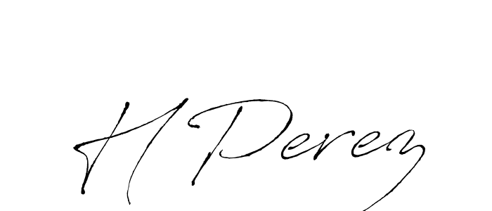 Also we have H Perez name is the best signature style. Create professional handwritten signature collection using Antro_Vectra autograph style. H Perez signature style 6 images and pictures png