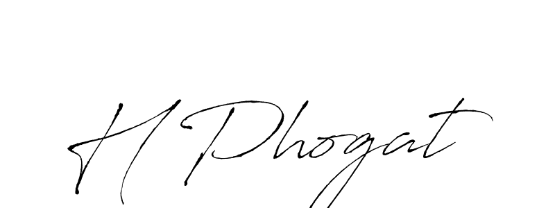 Make a beautiful signature design for name H Phogat. Use this online signature maker to create a handwritten signature for free. H Phogat signature style 6 images and pictures png