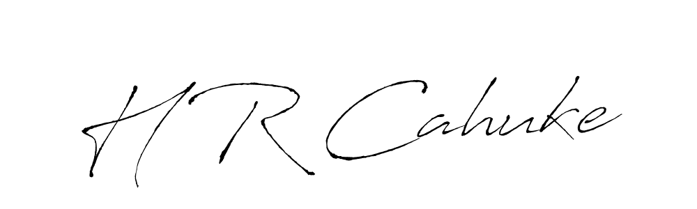 Also You can easily find your signature by using the search form. We will create H R Cahuke name handwritten signature images for you free of cost using Antro_Vectra sign style. H R Cahuke signature style 6 images and pictures png