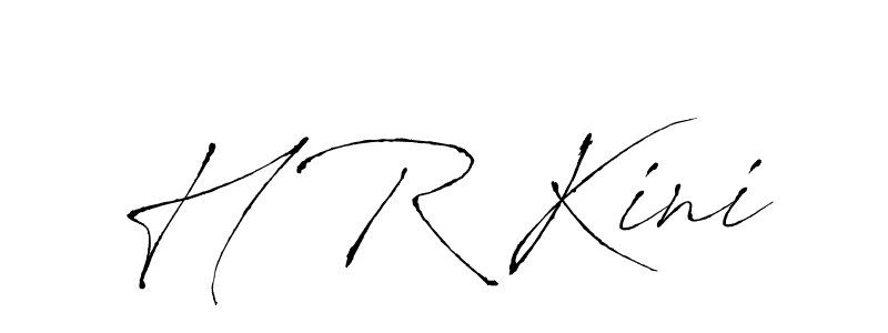 The best way (Antro_Vectra) to make a short signature is to pick only two or three words in your name. The name H R Kini include a total of six letters. For converting this name. H R Kini signature style 6 images and pictures png