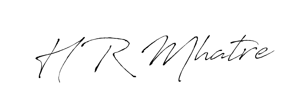 Similarly Antro_Vectra is the best handwritten signature design. Signature creator online .You can use it as an online autograph creator for name H R Mhatre. H R Mhatre signature style 6 images and pictures png