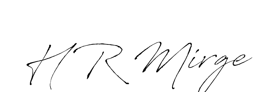 How to Draw H R Mirge signature style? Antro_Vectra is a latest design signature styles for name H R Mirge. H R Mirge signature style 6 images and pictures png