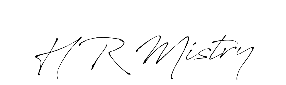 Use a signature maker to create a handwritten signature online. With this signature software, you can design (Antro_Vectra) your own signature for name H R Mistry. H R Mistry signature style 6 images and pictures png