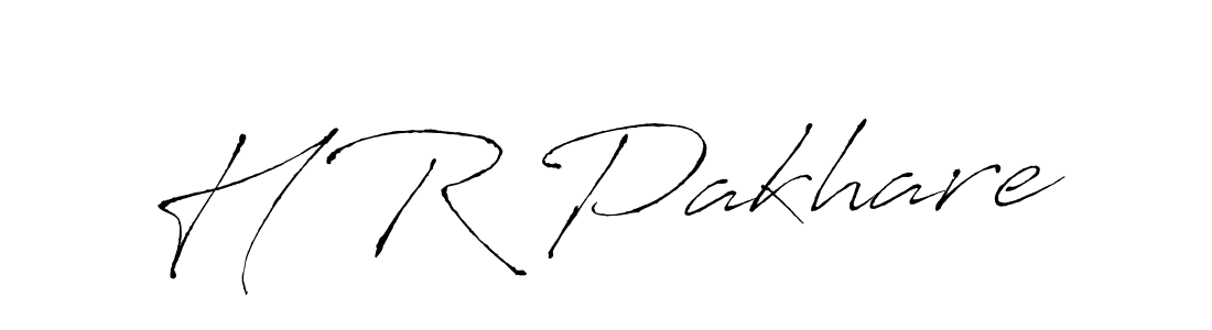 Design your own signature with our free online signature maker. With this signature software, you can create a handwritten (Antro_Vectra) signature for name H R Pakhare. H R Pakhare signature style 6 images and pictures png