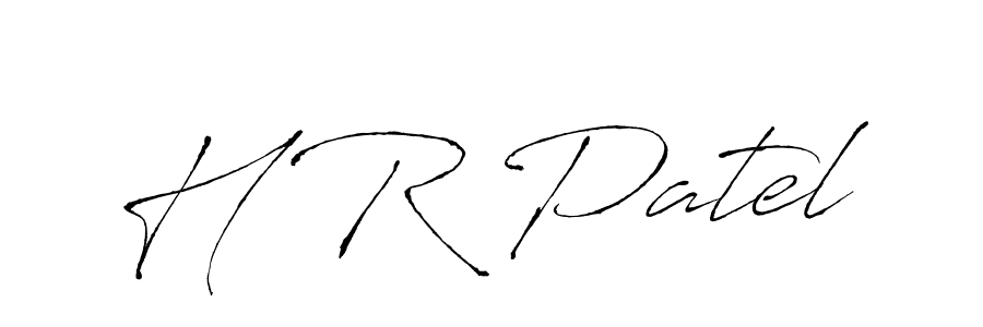 How to make H R Patel signature? Antro_Vectra is a professional autograph style. Create handwritten signature for H R Patel name. H R Patel signature style 6 images and pictures png