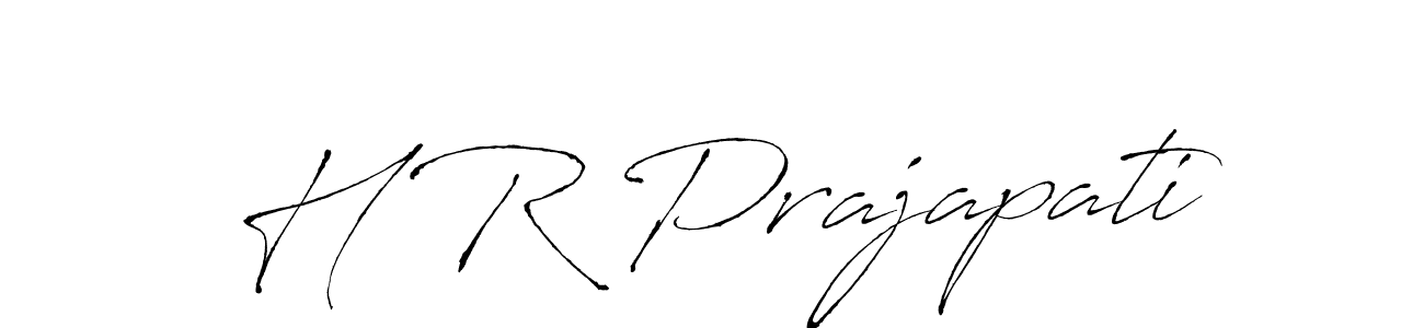How to make H R Prajapati signature? Antro_Vectra is a professional autograph style. Create handwritten signature for H R Prajapati name. H R Prajapati signature style 6 images and pictures png