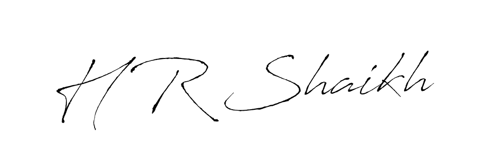 This is the best signature style for the H R Shaikh name. Also you like these signature font (Antro_Vectra). Mix name signature. H R Shaikh signature style 6 images and pictures png