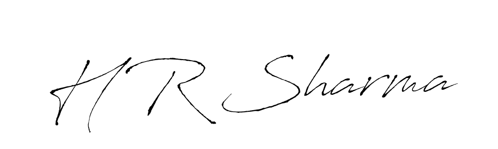 Use a signature maker to create a handwritten signature online. With this signature software, you can design (Antro_Vectra) your own signature for name H R Sharma. H R Sharma signature style 6 images and pictures png